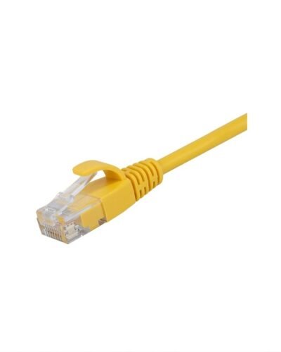 Patch Cord Cat6A Amarillo 1 FT REDONDO Pack 5 Unidades, LANTEK LTK-C6AP01Y