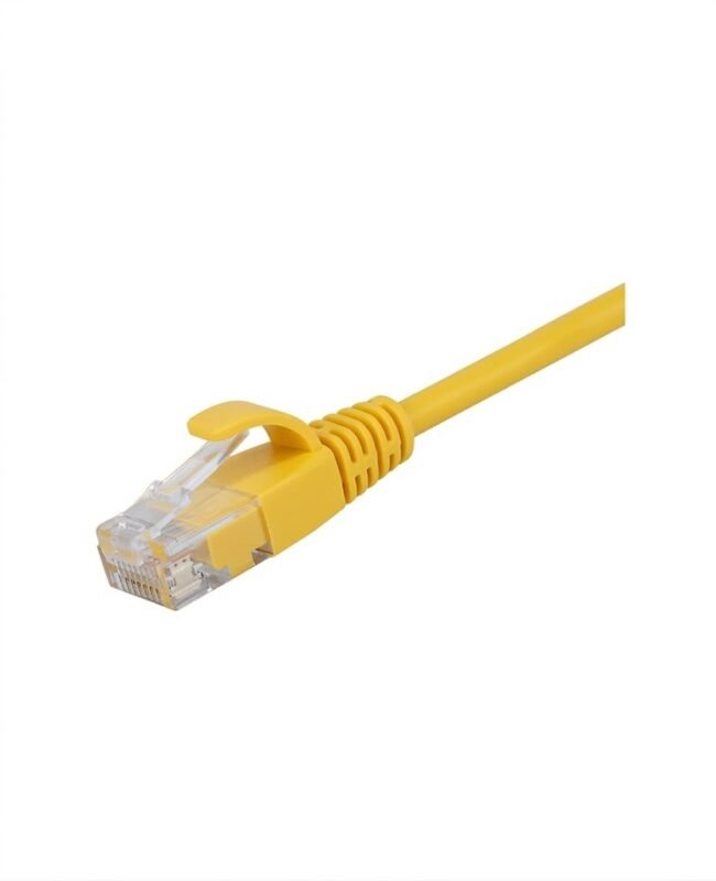 Patch Cord Cat6A Amarillo 1 FT REDONDO Pack 5 Unidades, LANTEK LTK-C6AP01Y