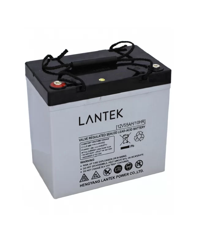 Bateria AGM GEL ciclo profundo 12v/55ah, LANTEK LTK-PL12V55A