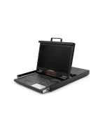 Consola KVM VGA de 4 puertos para montaje en rack LCD 18.5 widescreen 1920x1080@60Hz, LANTEK LTK.KVM1808V