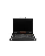Consola KVM VGA de 4 puertos para montaje en rack LCD 18.5 widescreen 1920x1080@60Hz, LANTEK LTK.KVM1808V
