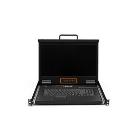 Consola KVM VGA de 4 puertos para montaje en rack LCD 18.5 widescreen 1920x1080@60Hz, LANTEK LTK.KVM1808V