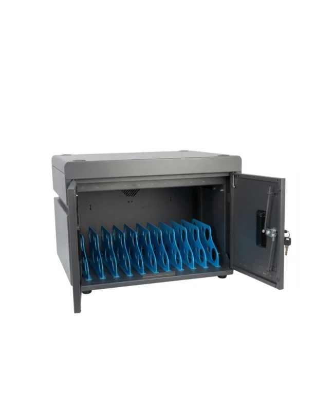 ESTACION MOVIL DE CARGA PARA 10 EQUIPOS PORTATILES PUERTOS TIPO C, LANTEK LTK-LAPTOP10 (GABINETE DE PARED)