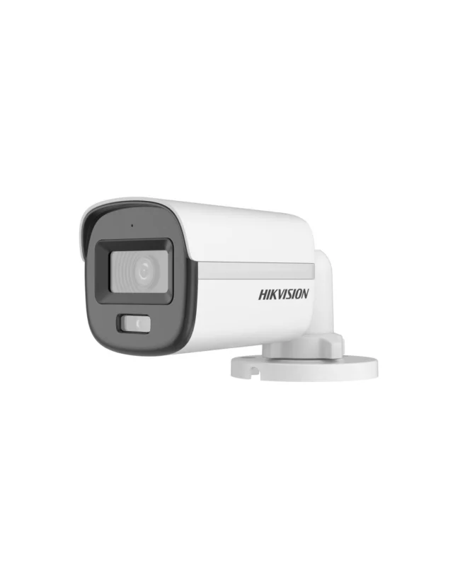 Camara Bullet Analoga ColorVu 2MP 2.8mm Luz Blanca/IR 20m IP67 Microfono Incorporado, HIKVISION DS-2CE10DF0T-LFS(2.8mm)