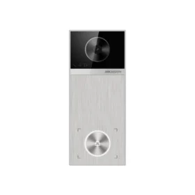 Videoportero IP WIFI 4MP 1 botón Bidireccional Lector Mifare IR 3m IP65 PoE Microfono + Altavoz incorporados, HIKVISION DS-KV6114-MWBE1(O-STD) (BIOMETRICO)