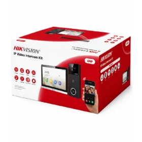 Kit Videoportero IP WIFI 4MP Audio Bidireccional Monitor Interior 7 PoE + Frente Exterior 1 botón IR 3m IP65, HIKVISION DS-KIS610-P(O-STD) (VIDEO PORTERO)
