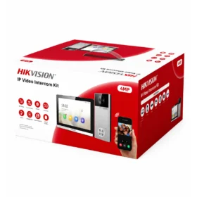 Kit Videoportero IP WIFI 4MP Audio Bidireccional Monitor Interior 7 PoE + Frente Exterior 1 botón IR 3m IP65, HIKVISION DS-KIS611-S(O-STD) (VIDEO PORTERO)