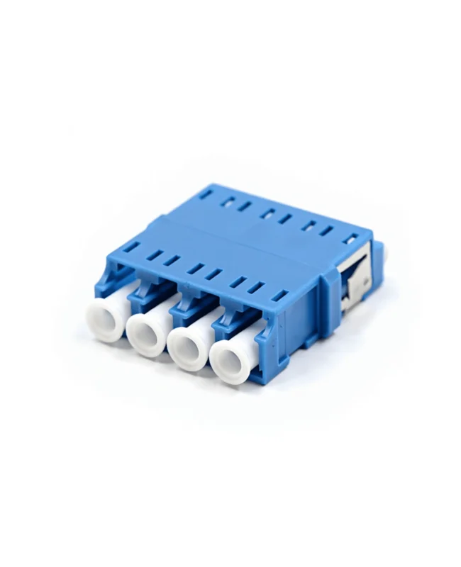 Adaptador FO monomodo LC Quad SM UPC (4 puertos LC simplex), LANTEK LTK-LCQUAD.UPC (CONECTOR)