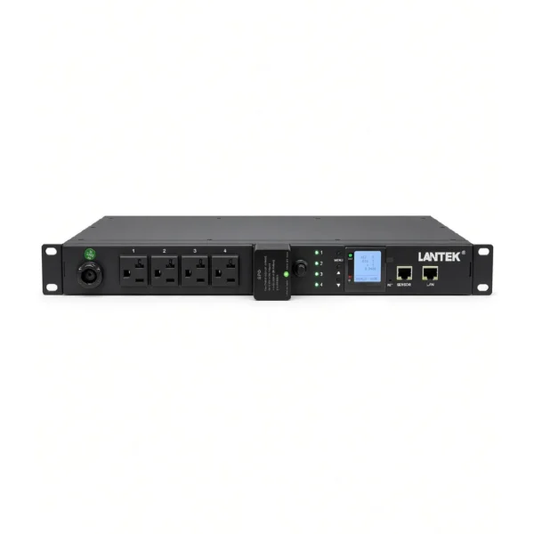 PDU administrable SNMP v3 20 amperios con interruptor magnetotérmico, LANTEK LTK-PDU4MNG